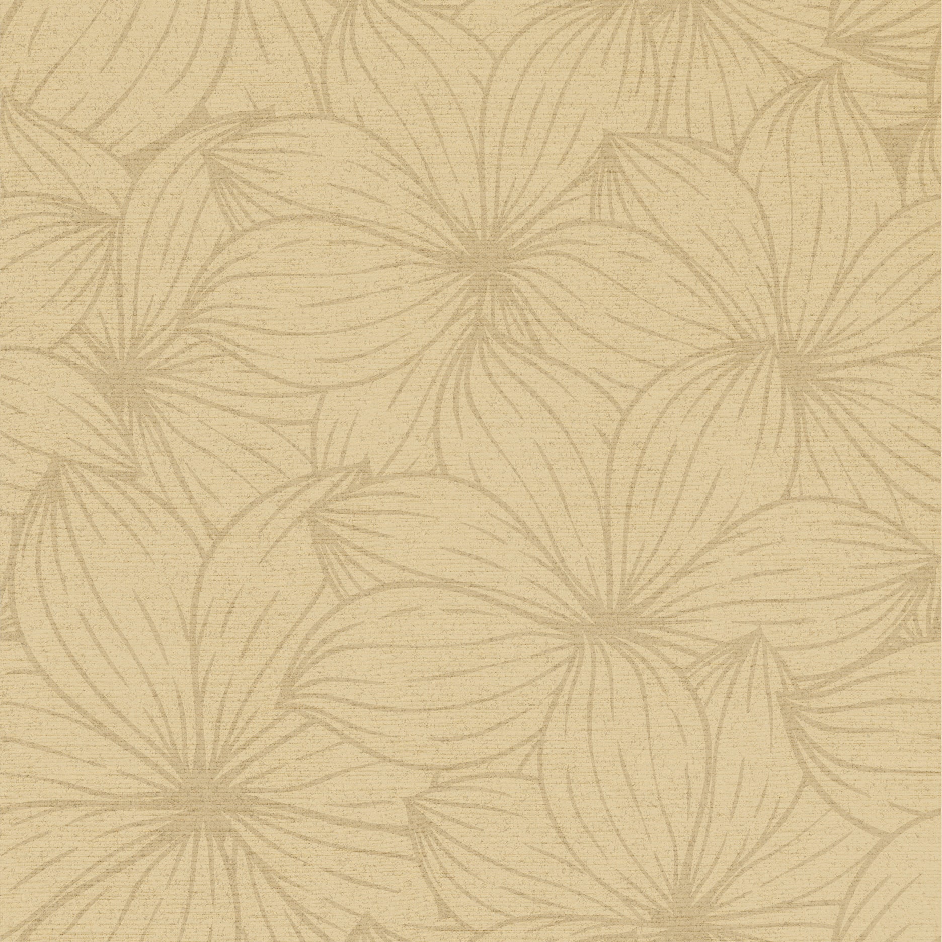 GE5002 Plumeria Grace & Gardenia Endless Mural Caramel Brown