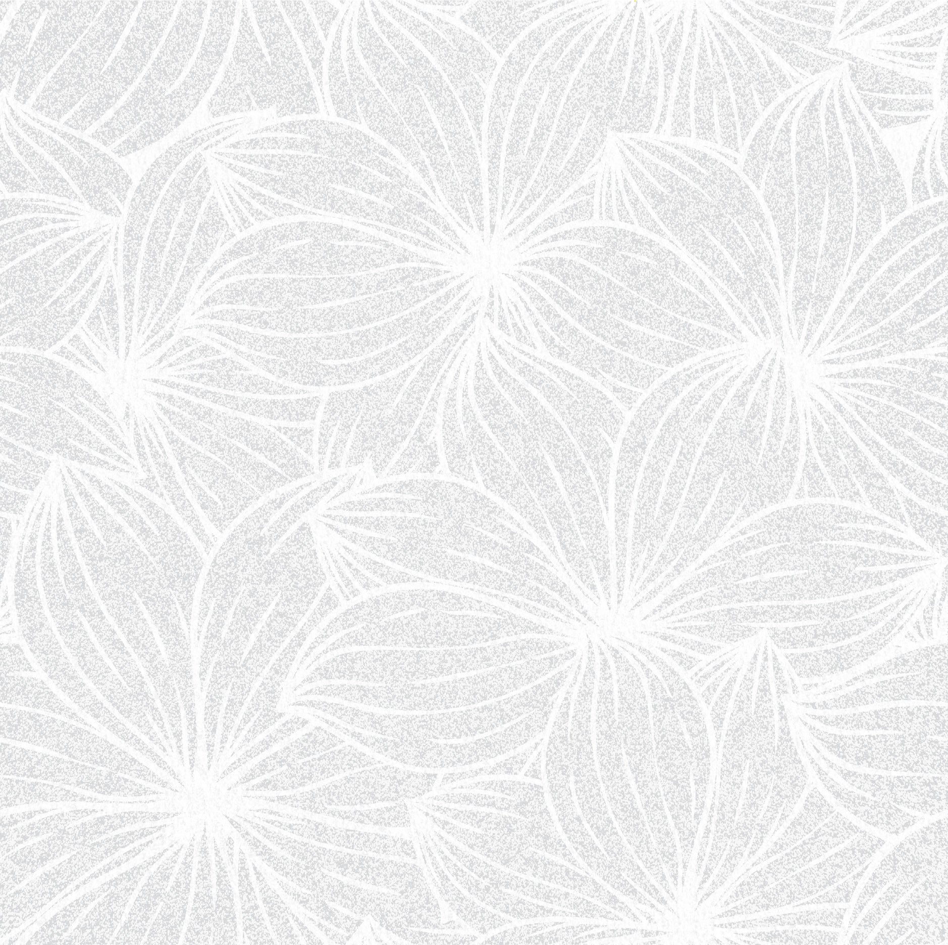 GE5001 Plumeria Grace & Gardenia Endless Mural White Gray