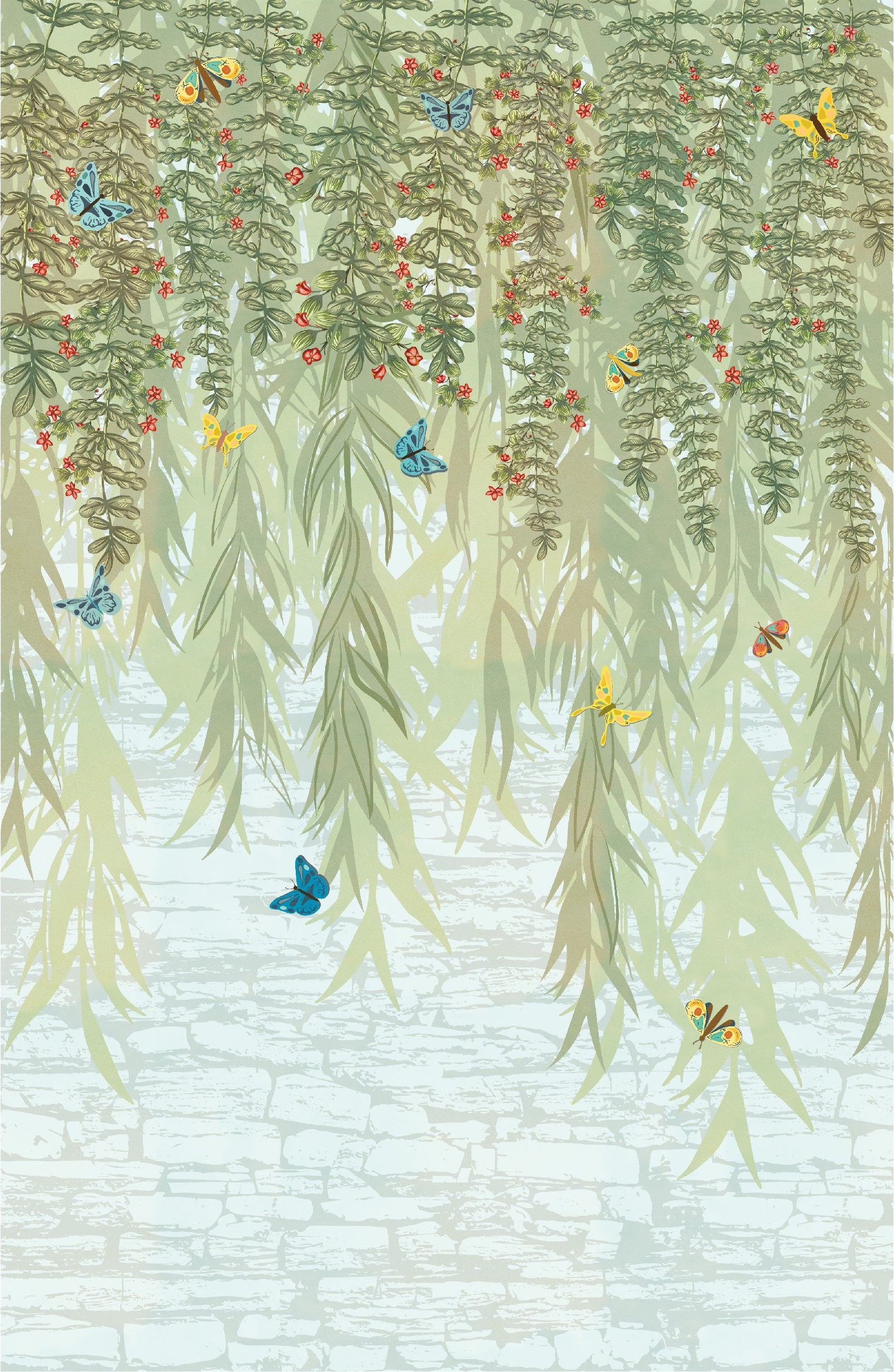 Vines with Butterflies, Endless Mural GE2001