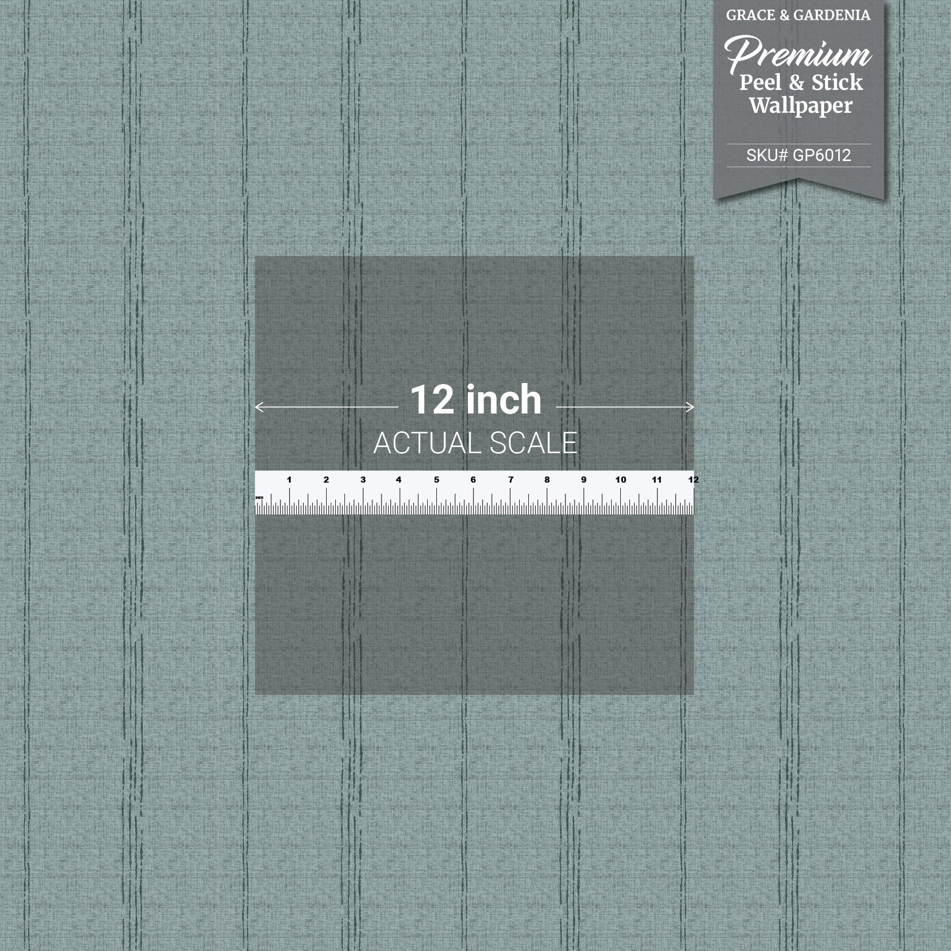 GP6010 Dot and Drift Stripe Premium Peel and Stick Wallpaper Panel 26 Wide x 6 Ft High in Muted Blue