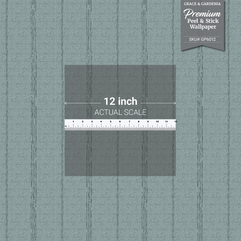 GP6010 Dot and Drift Stripe Premium Peel and Stick Wallpaper Panel 26 Wide x 6 Ft High in Muted Blue