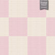 GW0203 Check Faux Grasscloth Plain Weave Texture Wallpaper Roll 19 inch Wide x 18 ft. Long in Pink White
