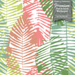 GW2162 Abstract Palms Peel and Stick Wallpaper Roll 20.5 inch Wide x 18 ft. Long, Gray/Black/Green