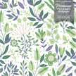 GW4043 Grace & Gardenia Folk Style Art Garden Peel and Stick Wallpaper Roll 20.5 inch Wide x 18 ft. Long, Green Peach Blush