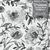 GW5131 Grace & Gardenia Watercolor Floral on Paper Peel and Stick Wallpaper Roll 20.5 inch Wide x 18 ft. Long, Blue