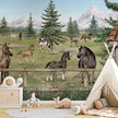 GDSE3640 Horse Haven Mural Wallpaper Mural Premium Peel and Stick Material 26in Wide x 9 ft. Green