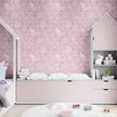 GP6060 Flower Paisley Premium Peel and Stick Wallpaper Panel 26 Wide x 6 Ft High in Dusty Pink