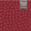 GP1007 Sweet Heart Hand Painted Hearts Premium Peel and Stick Wallpaper Panel 6 Ft High x 26 Wide in Red