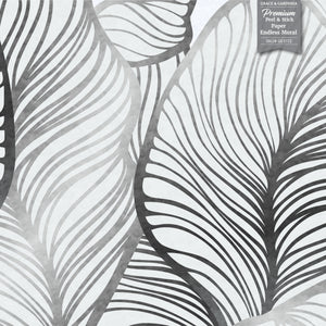 GE5110 Large Tropical herbage Endless Murals in Cream and Sand Gold