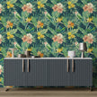 GP5070 Costa Tropical Premium Peel and Stick Wallpaper Panel 6 Ft High x 26 Wide in Green