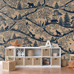 GDSE3650 Nordic Nature Mural Wallpaper Mural Premium Peel and Stick Material 26in Wide x 9 ft. Beige Blue