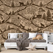 GDSE3660 Nordic Nature Mural Wallpaper Mural Premium Peel and Stick Material 26in Wide x 9 ft. Beige Brown
