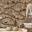 GDSE3660 Nordic Nature Mural Wallpaper Mural Premium Peel and Stick Material 26in Wide x 9 ft. Beige Brown