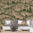 GDSE3670 Nordic Nature Beige Dark Green