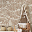 GDSE3690 Nordic Nature Wallpaper Mural Premium Peel and Stick Material 26in Wide x 9 ft. Brown White