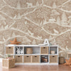 GDSE3690 Nordic Nature Wallpaper Mural Premium Peel and Stick Material 26in Wide x 9 ft. Brown White