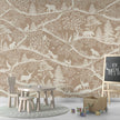 GDSE3690 Nordic Nature Wallpaper Mural Premium Peel and Stick Material 26in Wide x 9 ft. Brown White