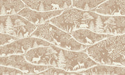 GDSE3690 Nordic Nature Wallpaper Mural Premium Peel and Stick Material 26in Wide x 9 ft. Brown White