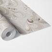 GDM0020 Marina Makaron Designs Paisley in Black Gray Off White Wallpaper Panel 26 inch Wide x 6ft, 9ft, and 12ft Long