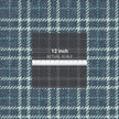GP6070 Chunky Plaid Premium Peel and Stick Wallpaper Panel 26 Wide x 6 Ft High in Teal