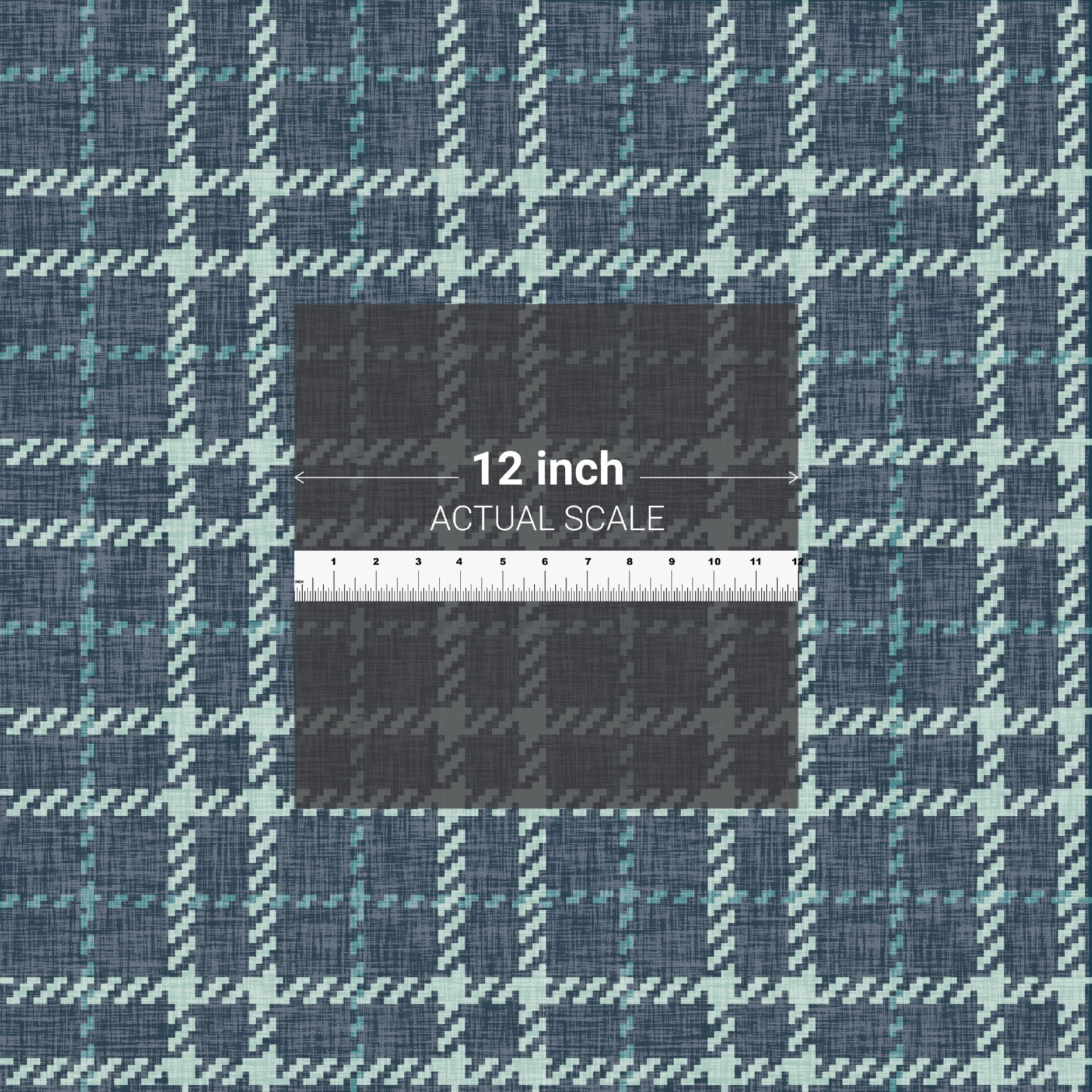 GP6070 Chunky Plaid Premium Peel and Stick Wallpaper Panel 26 Wide x 6 Ft High in Teal