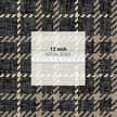 GP6071 Chunky Plaid Premium Peel and Stick Wallpaper Panel 6 Ft High x 26 Wide in Vintage Brown