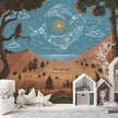GDSE3740 Spirit Night Wallpaper Mural Premium Peel and Stick Material 26in Wide x 9 ft. Blue Brown