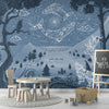 GDSE3741 Spirit Night Wallpaper Mural Premium Peel and Stick Material 26in Wide x 9 ft. Blue