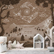 GDSE3750 Spirit Night Wallpaper Mural Premium Peel and Stick Material 26in Wide x 9 ft. Brown Tan