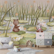 GDSE3751 Starry Pond Wallpaper Mural Premium Peel and Stick Material 26in Wide x 9 ft. Green
