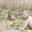 GDSE3751 Starry Pond Wallpaper Mural Premium Peel and Stick Material 26in Wide x 9 ft. Green