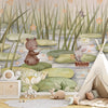 GDSE3751 Starry Pond Wallpaper Mural Premium Peel and Stick Material 26in Wide x 9 ft. Green