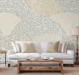 GE0001 Radial Escape Grace & Gardenia Endless Mural Beige