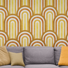 GP1031 Arches Wallpaper Panels in Golden Ochre Brown