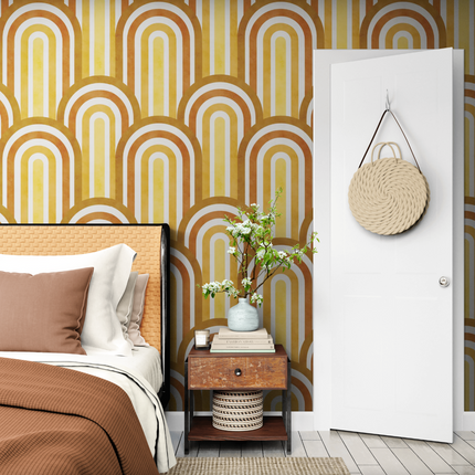 GP1030 Narrow Retro Arches Wallpaper Panels