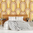 GP1031 Arches Wallpaper Panels in Golden Ochre Brown