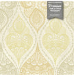 Stone Paisley wallpaper in Vintage Yellow