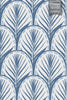 GDP5002 Fallen Feathers Premium Peel and Stick Wallpaper Panel 6 Ft High x 26 Wide in Muted Navy Soft Blue