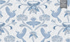 GDE0001 First Flight Endless Mural Peel and Stick Wallpaper Two Panels 26 inch Wide x 6 Ft High in Light Gray Muted Navy Soft Blue