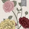 GE5081 Rose Bush Stripe Endless Murals in Pink Yellow and Light Blue