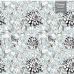 GDSL5003 Dahlias Premium Peel and Stick Wallpaper Panel 26 inch Wide in Light Teal White Black