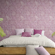 GP6060 Flower Paisley Premium Peel and Stick Wallpaper Panel 26 Wide x 6 Ft High in Dusty Pink