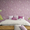 GP6060 Flower Paisley Premium Peel and Stick Wallpaper Panel 26 Wide x 6 Ft High in Dusty Pink