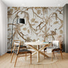 GDSE3152 Playful Monkey Wallpaper Premium Peel and Stick Material 26in Wide x 6ft, 9 ft, 12ft, Monochrome Black