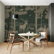 GDSE3083 Monochrome Forest Wallpaper Premium Peel and Stick Material 26in Wide x 9 ft. Light Brown