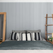 GP6010 Dot and Drift Stripe Premium Peel and Stick Wallpaper Panel 26 Wide x 6 Ft High in Muted Blue