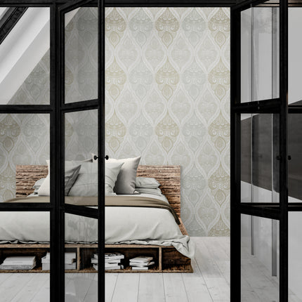 GW0171 Stone Paisley Wallpaper Panels
