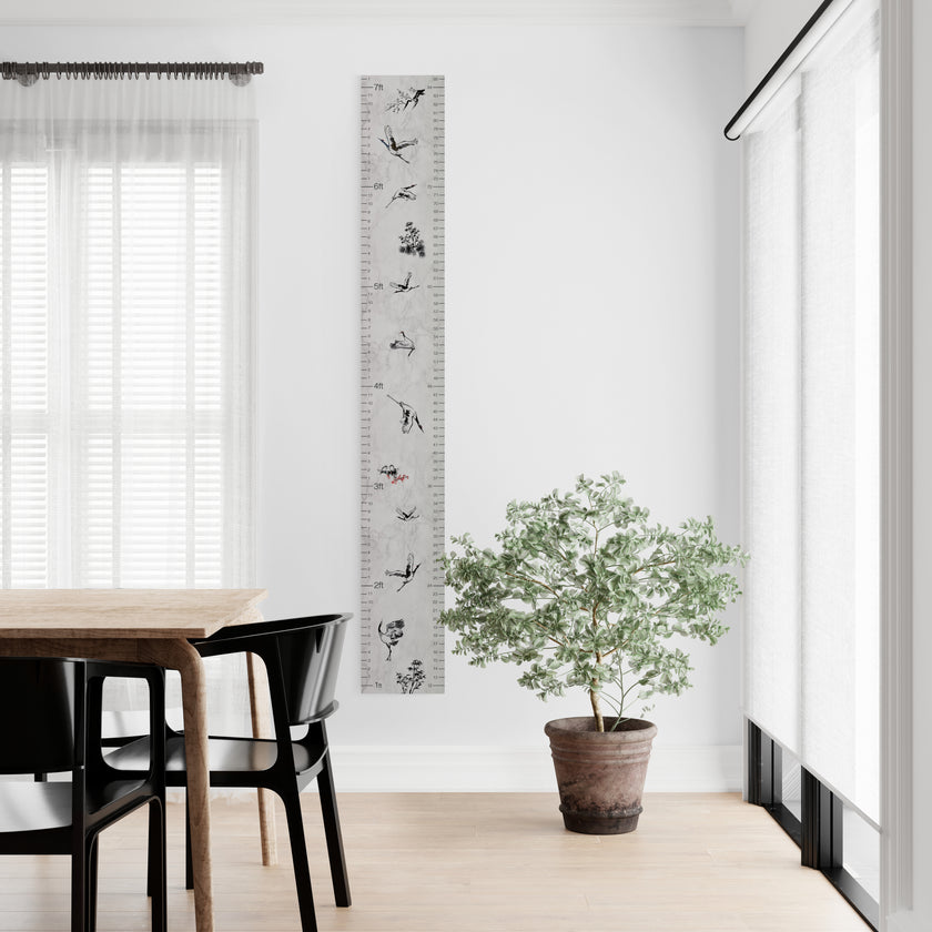 GA1006 Peel & Stick Growth Cranes Flying High Rules Adult