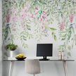 GE5120 Lush Wisteria Endless Mural (3) 26in wide panels x 108in Height Pink Green
