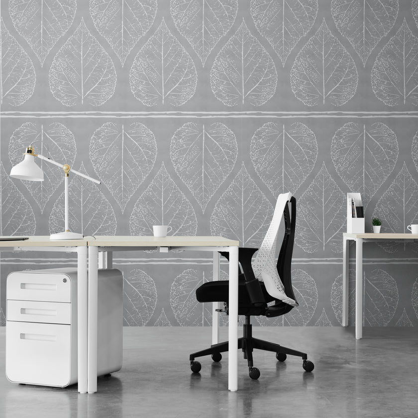 GDP5001 Accelerated Growth Premium Peel and Stick Wallpaper Panel 26 Wide in Multiple Sizes Soft Gray